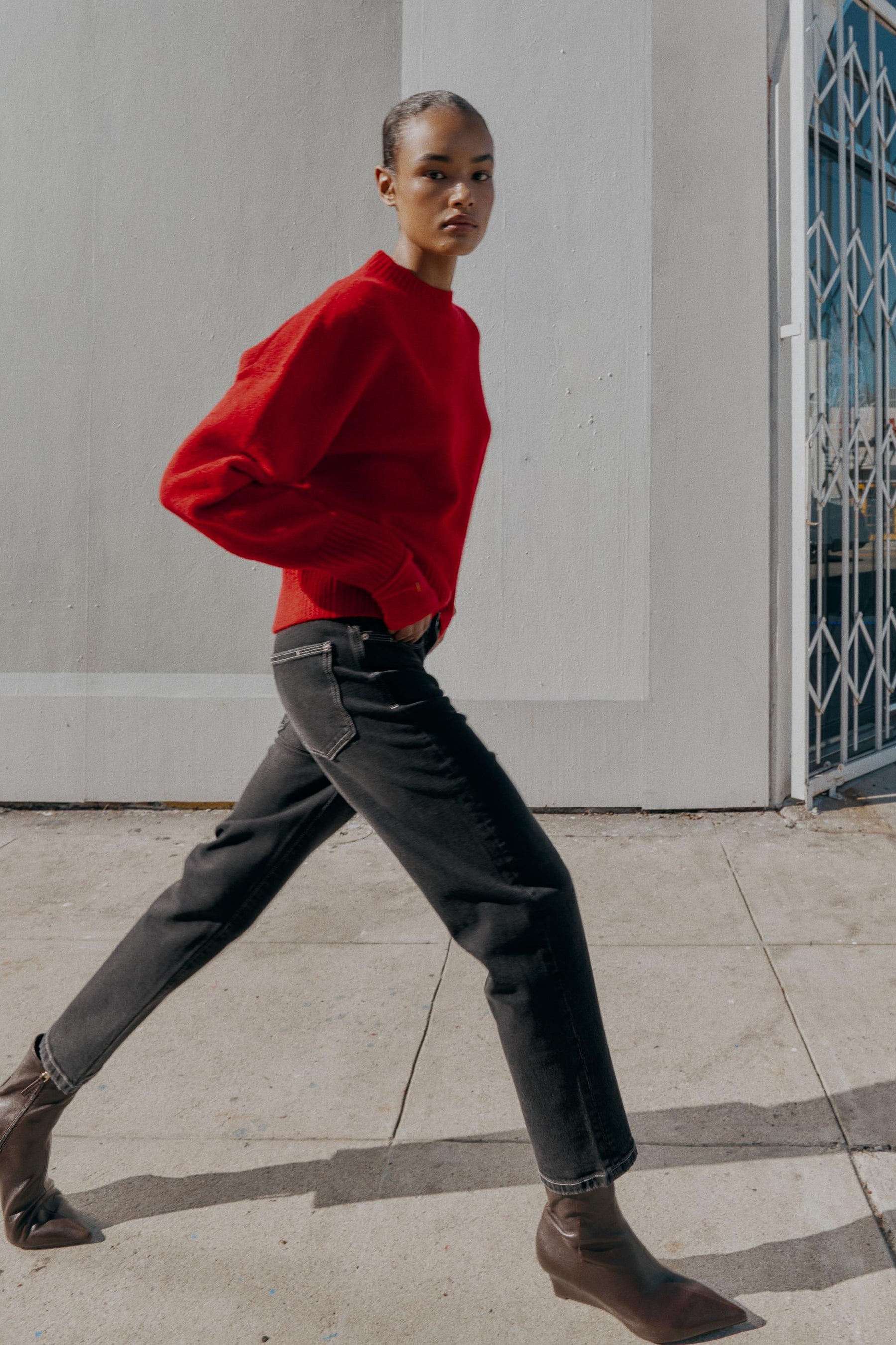 High-Waist Mom Fit Jeans