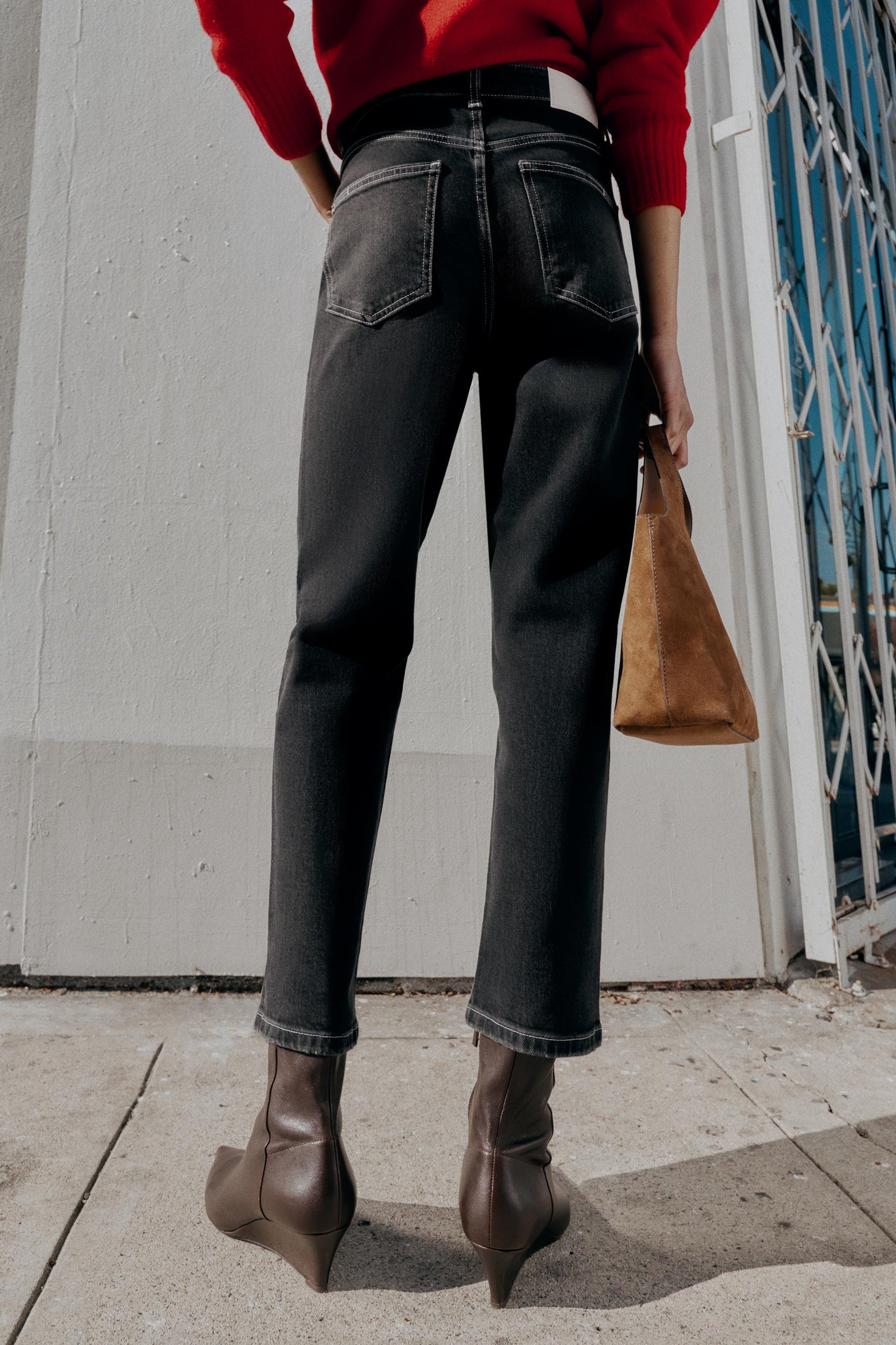 High-Waist Mom Fit Jeans