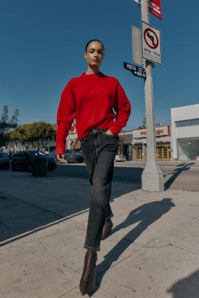 High-Waist Mom Fit Jeans