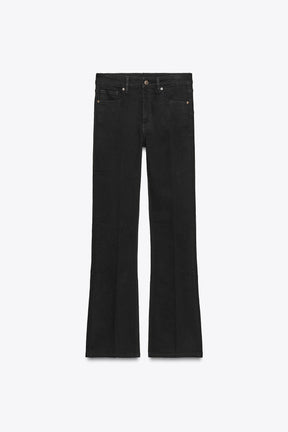 High-Waist Bootcut Jeans