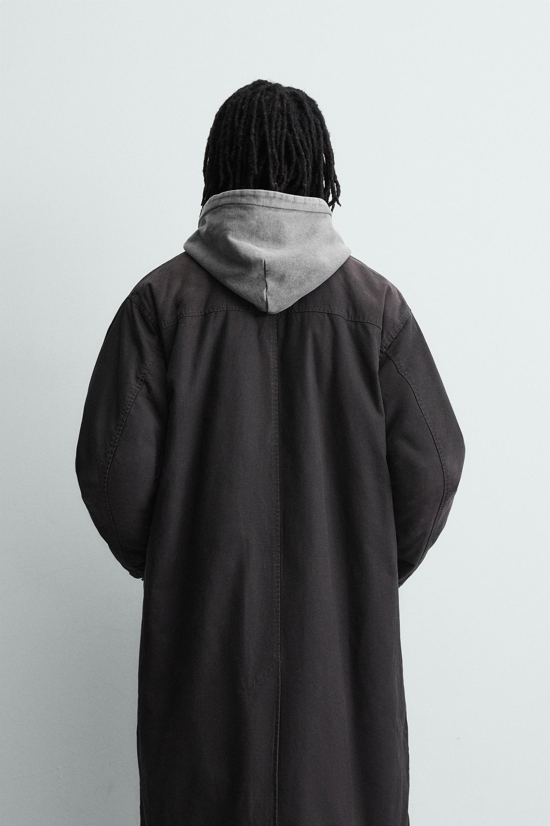 FADED DENIM COAT - Image 3