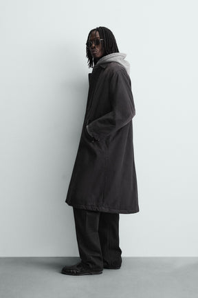 FADED DENIM COAT - Image 4