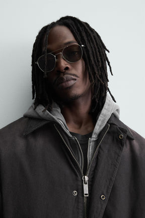 FADED DENIM COAT - Image 5