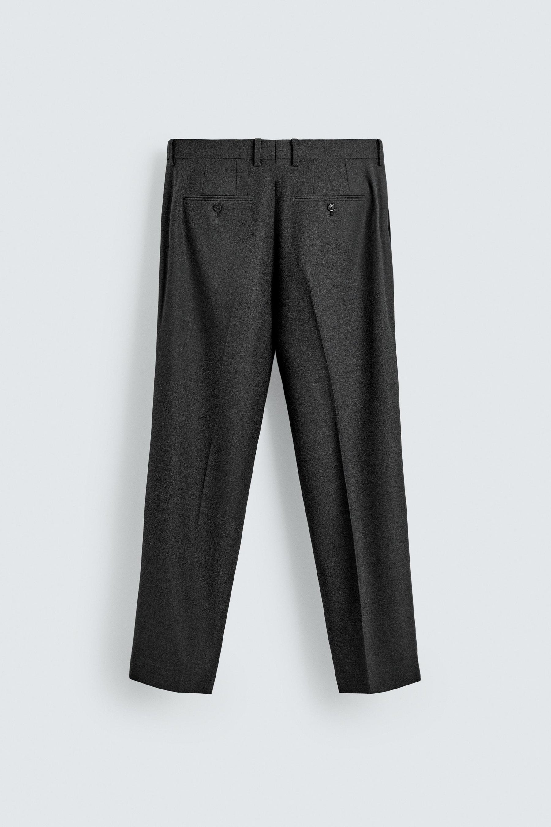 WOOL SUIT TROUSERS - Image 8