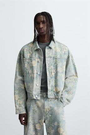 Floral Denim Jacket