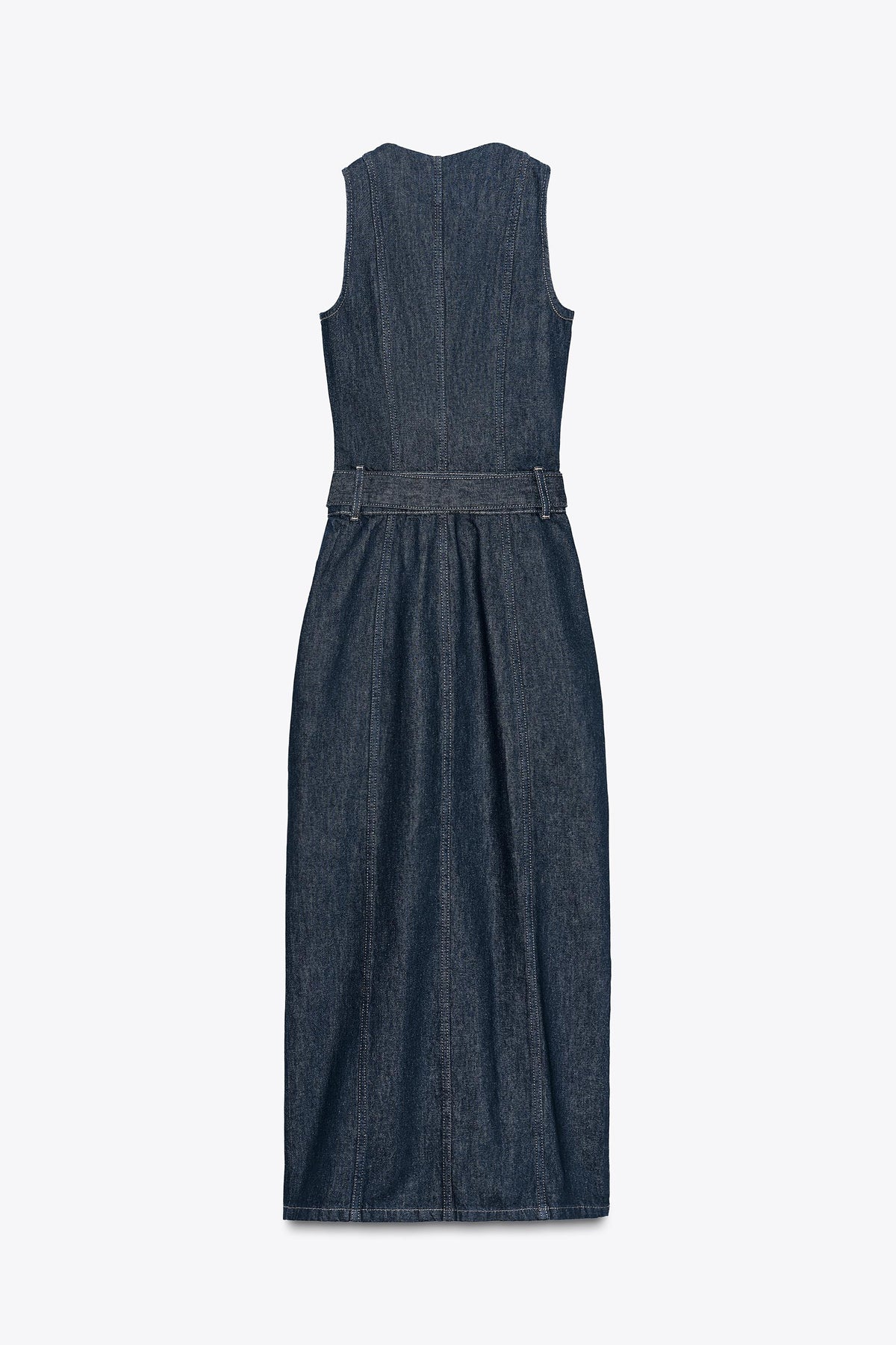 Z1975 DENIM DRESS WITH BELT - Image 2