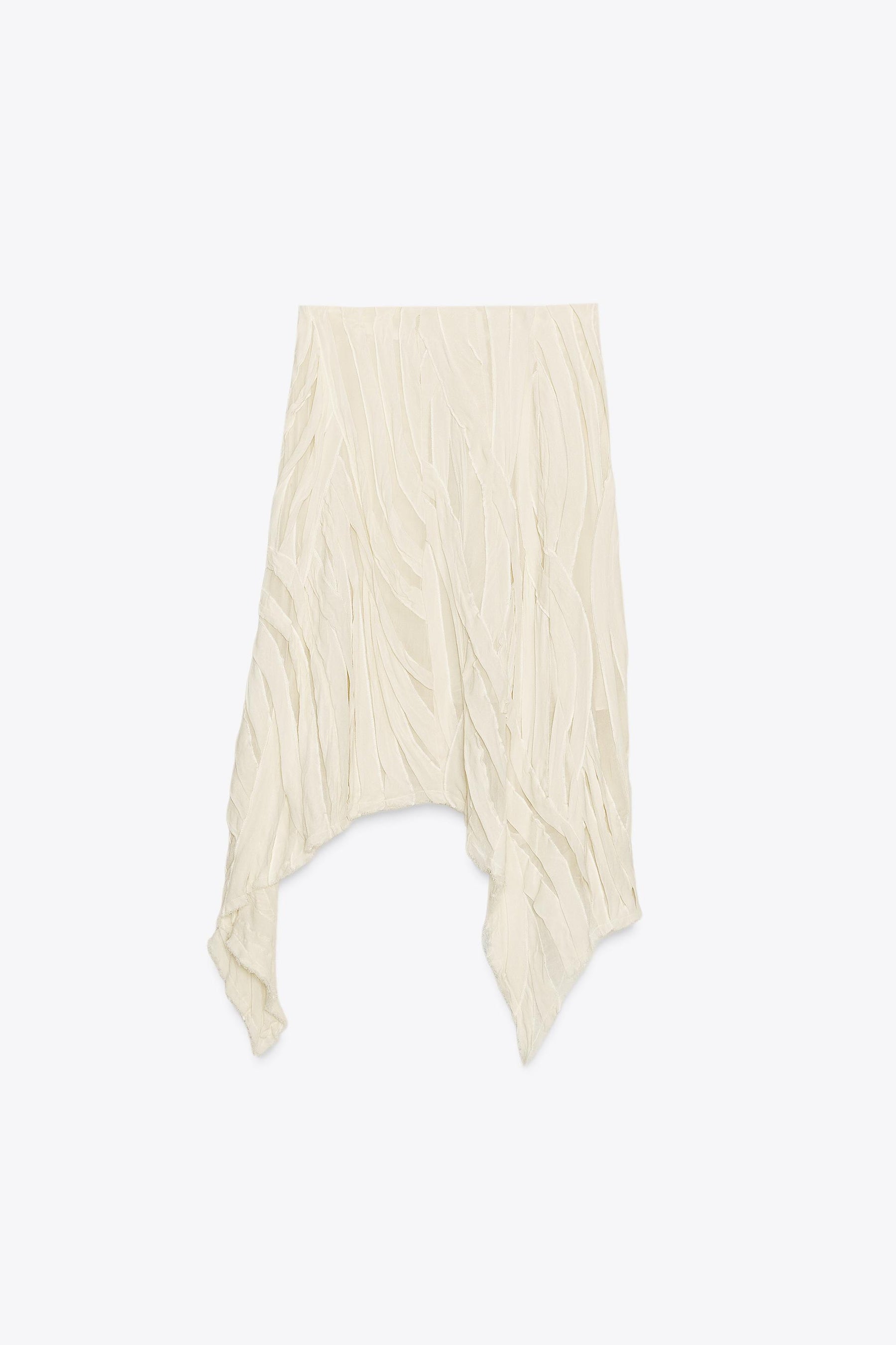 ASYMMETRIC PLEATED SKIRT