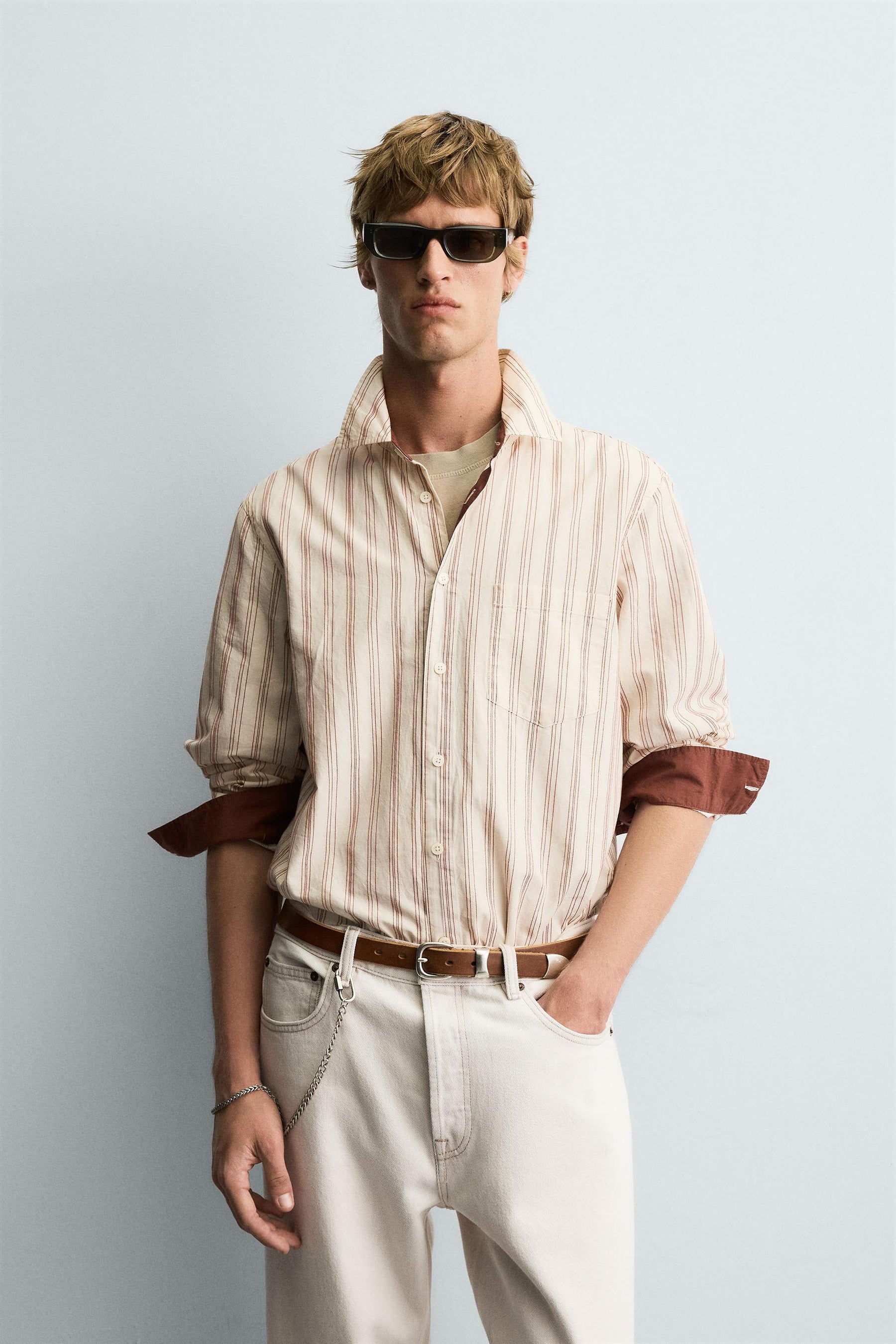 STRIPED TEXTURED SHIRT - Image 2