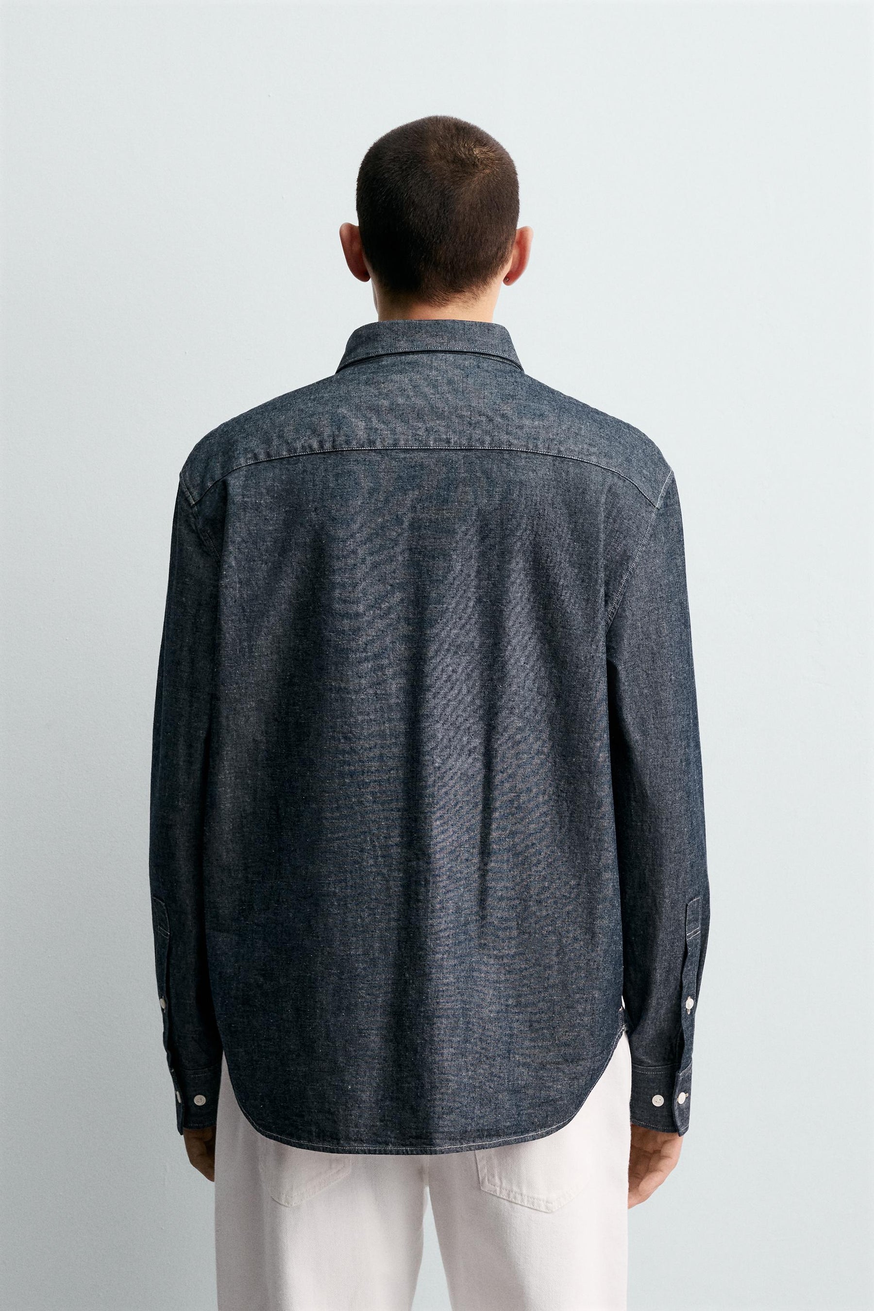 RELAXED FIT DENIM SHIRT - Image 3
