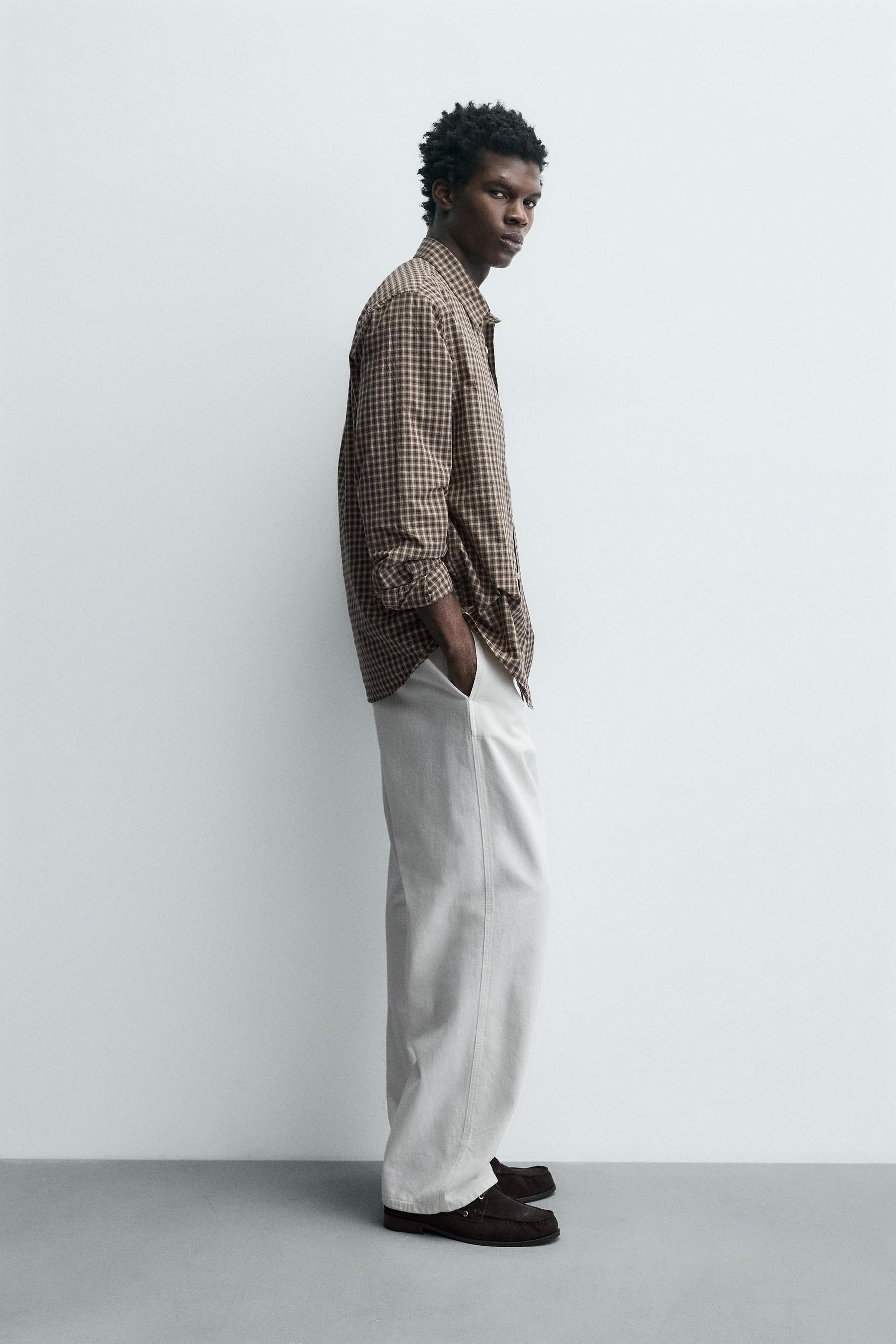 RELAXED FIT CHECK SHIRT - Image 4