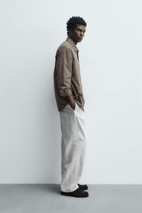 RELAXED FIT CHECK SHIRT - Image 4