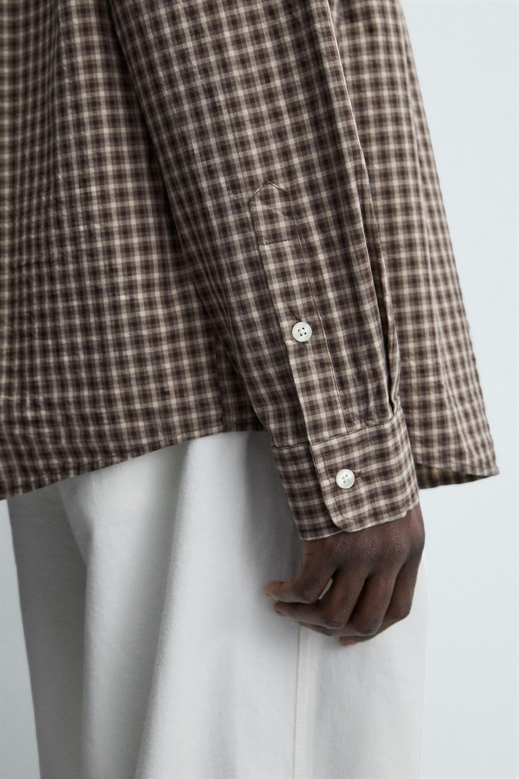 RELAXED FIT CHECK SHIRT - Image 6