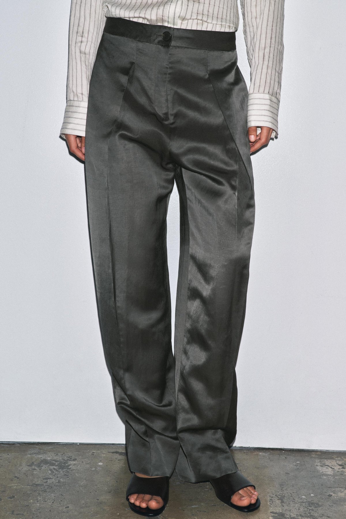 SATIN BLEND TROUSERS
