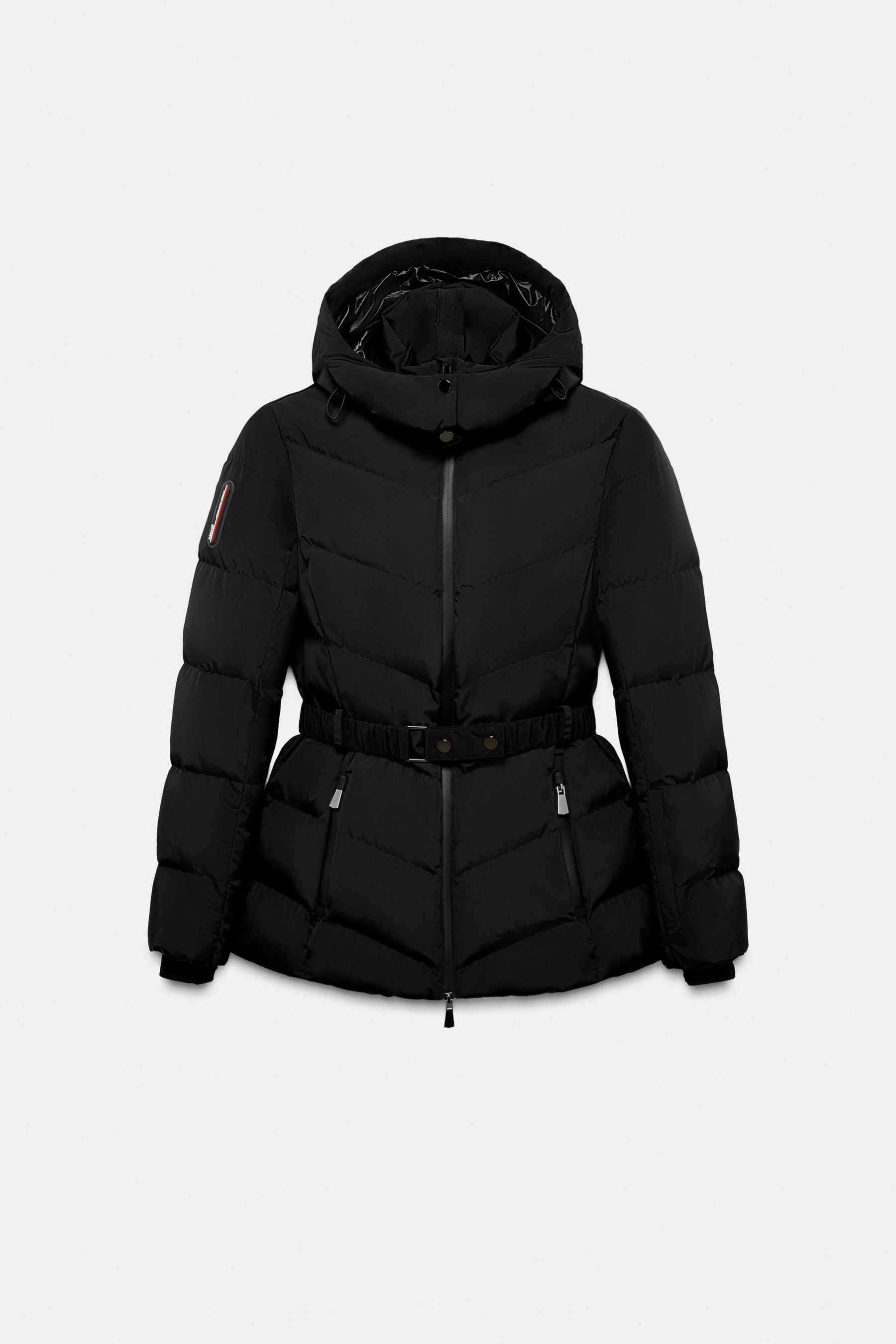 Water-resistant down puffer jacket