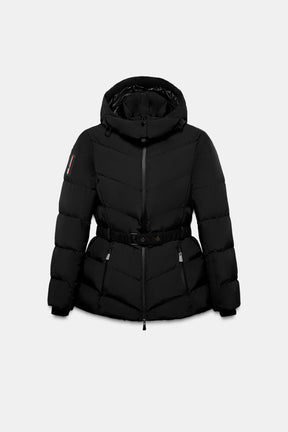 Water-resistant down puffer jacket