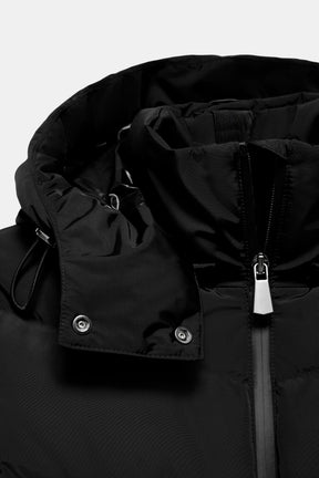 Water-resistant down puffer jacket