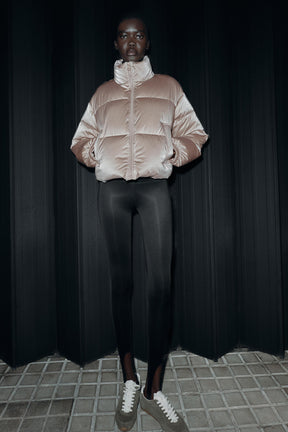 SHINY WATER-REPELLENT WINDBREAKER ANORAK - Image 1