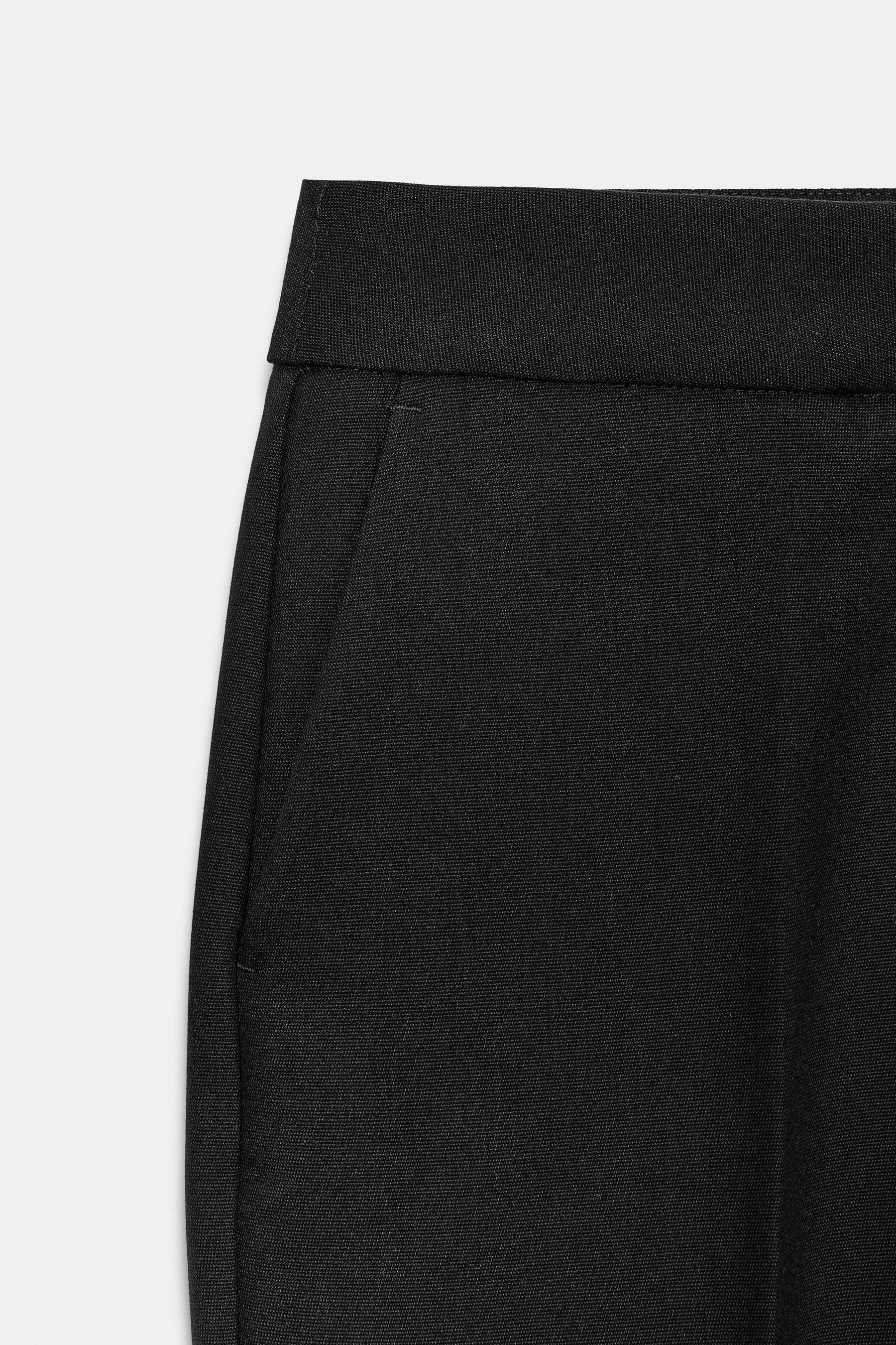 Straight-Leg Trousers with Crease