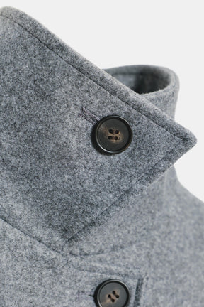 SOFT DOUBLE-POSITION COLLAR COAT - Image 9