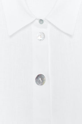 100% LINEN BUTTON SHIRT