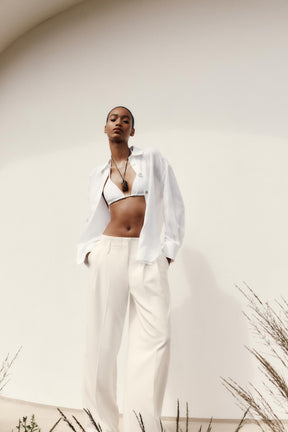 100% LINEN BUTTON SHIRT