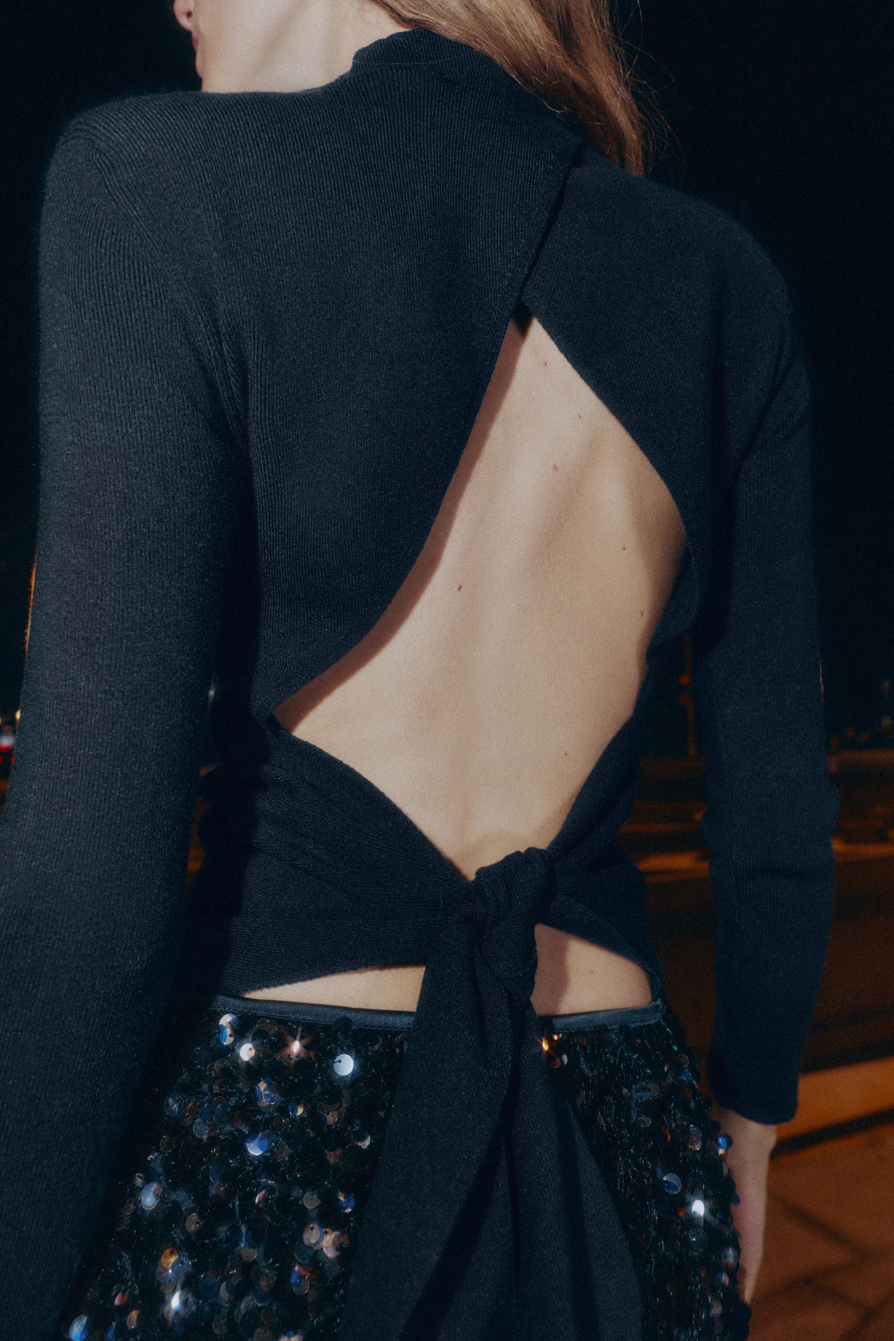 KNIT JUMPER WITH OPEN BACK - Image 4