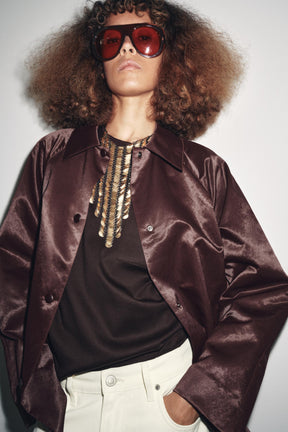 ZW COLLECTION SATIN JACKET - Image 2