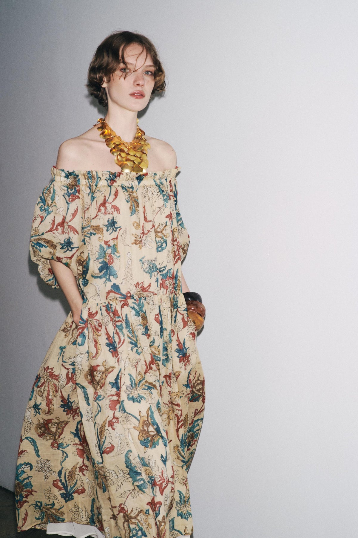 ZW COLLECTION PRINTED RAMIE DRESS - Image 1