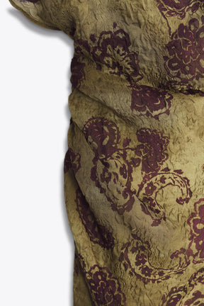 ASYMMETRIC PRINTED MIDI DRESS - Image 9