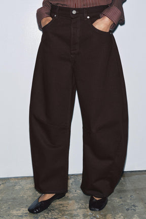 Mid-Waist Balloon Jeans