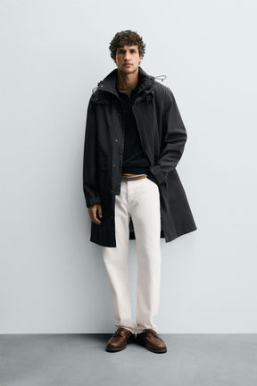 WATER-REPELLENT DETACHABLE TECHNICAL PARKA - Image 1