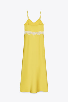 LACE TRIM CAMISOLE MIDI DRESS - Image 4