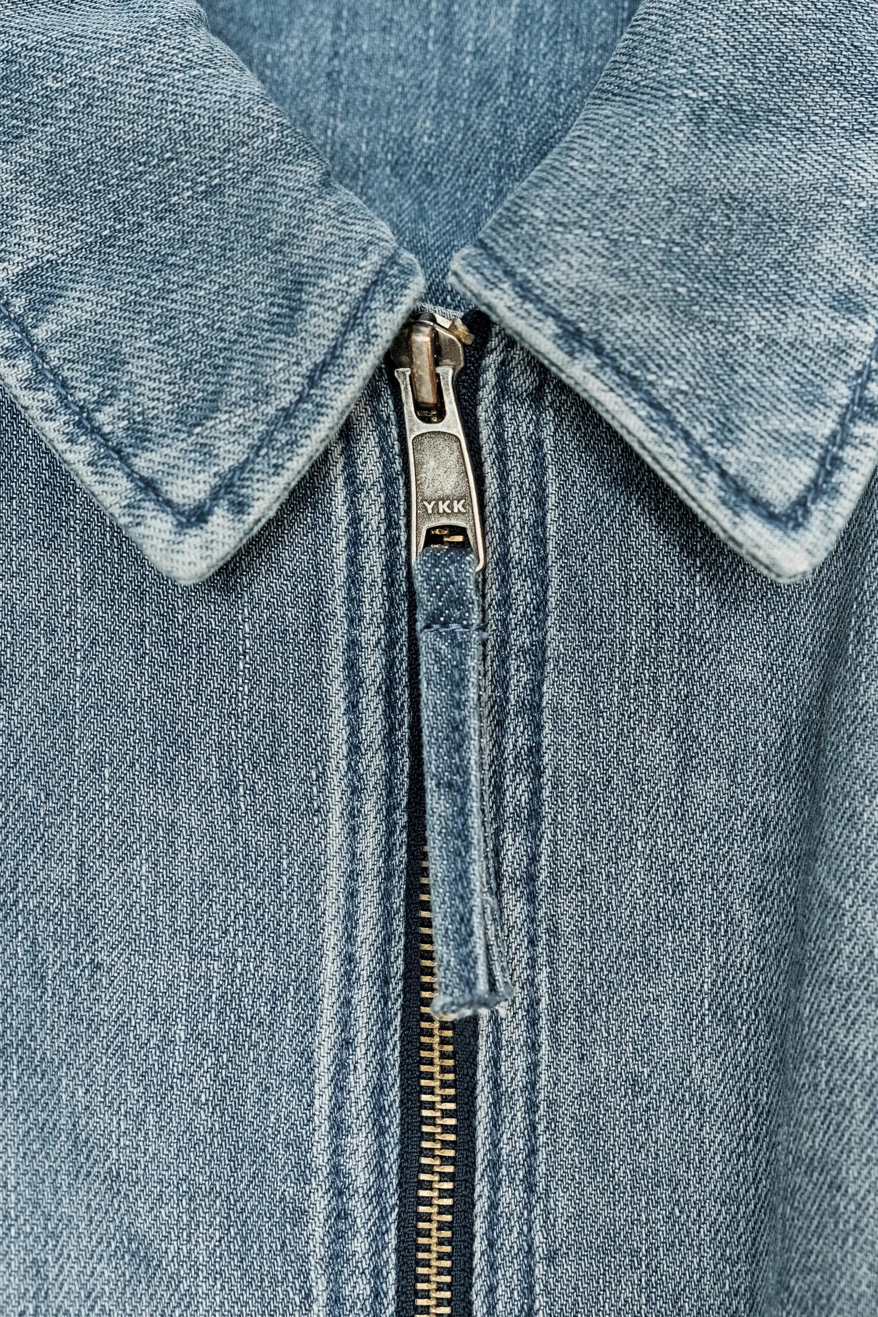ZW COLLECTION DENIM BOMBER JACKET - Image 7