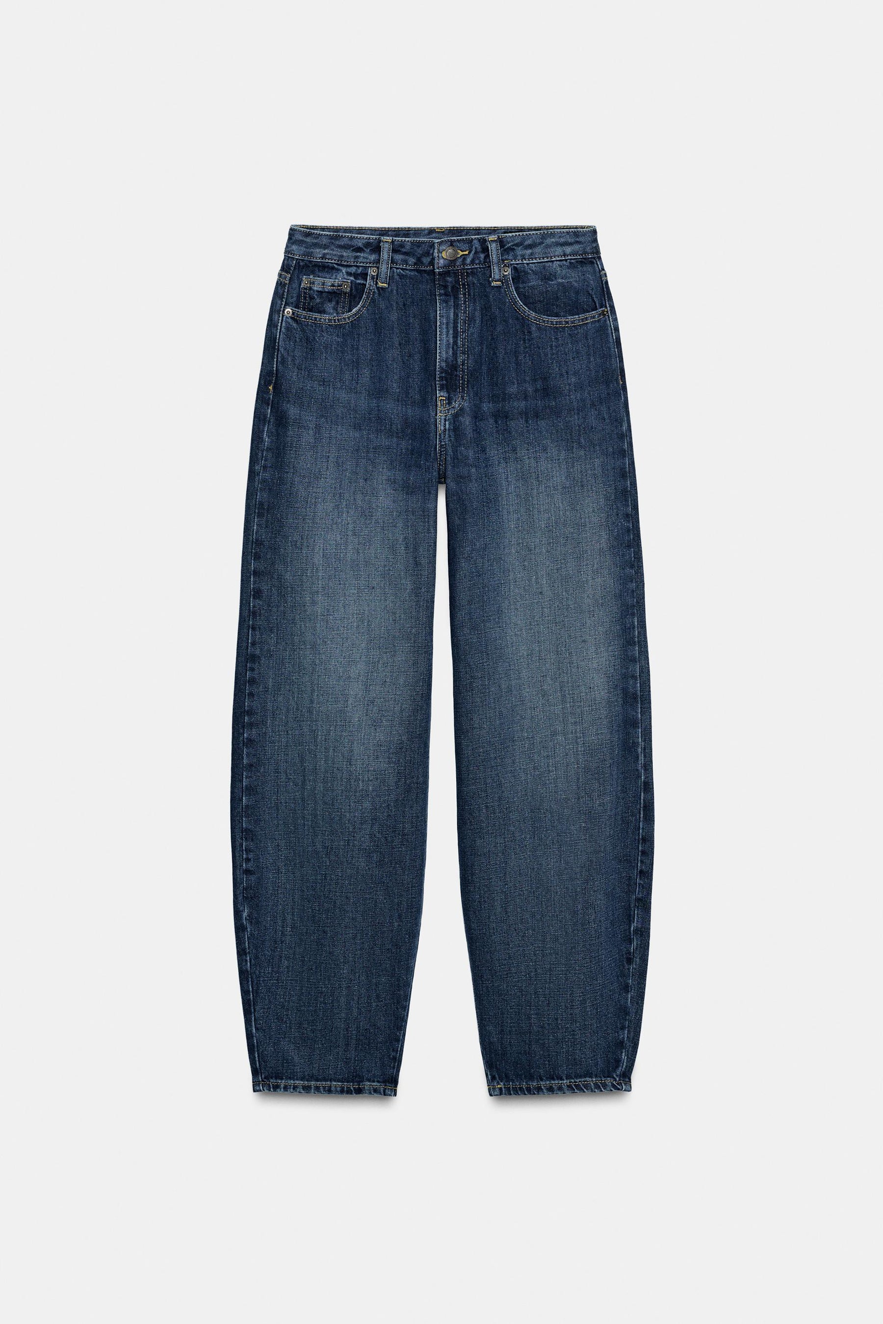 Mid-waist barrel jeans