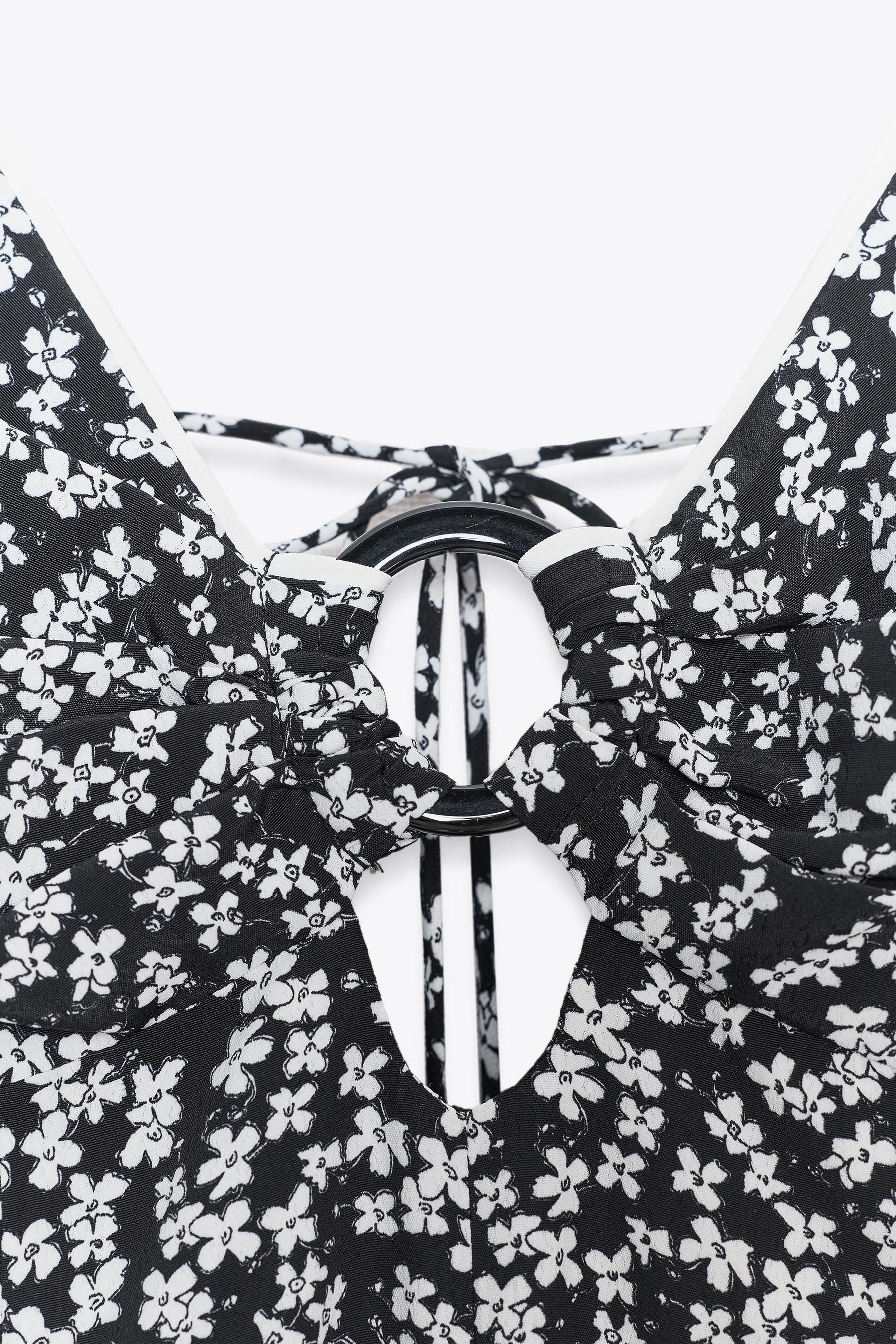 FLORAL PRINT MIDI DRESS - Image 10