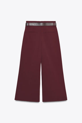 Trousers with belt