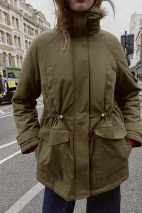 PARKA WITH FAUX FUR LINING - Image 2