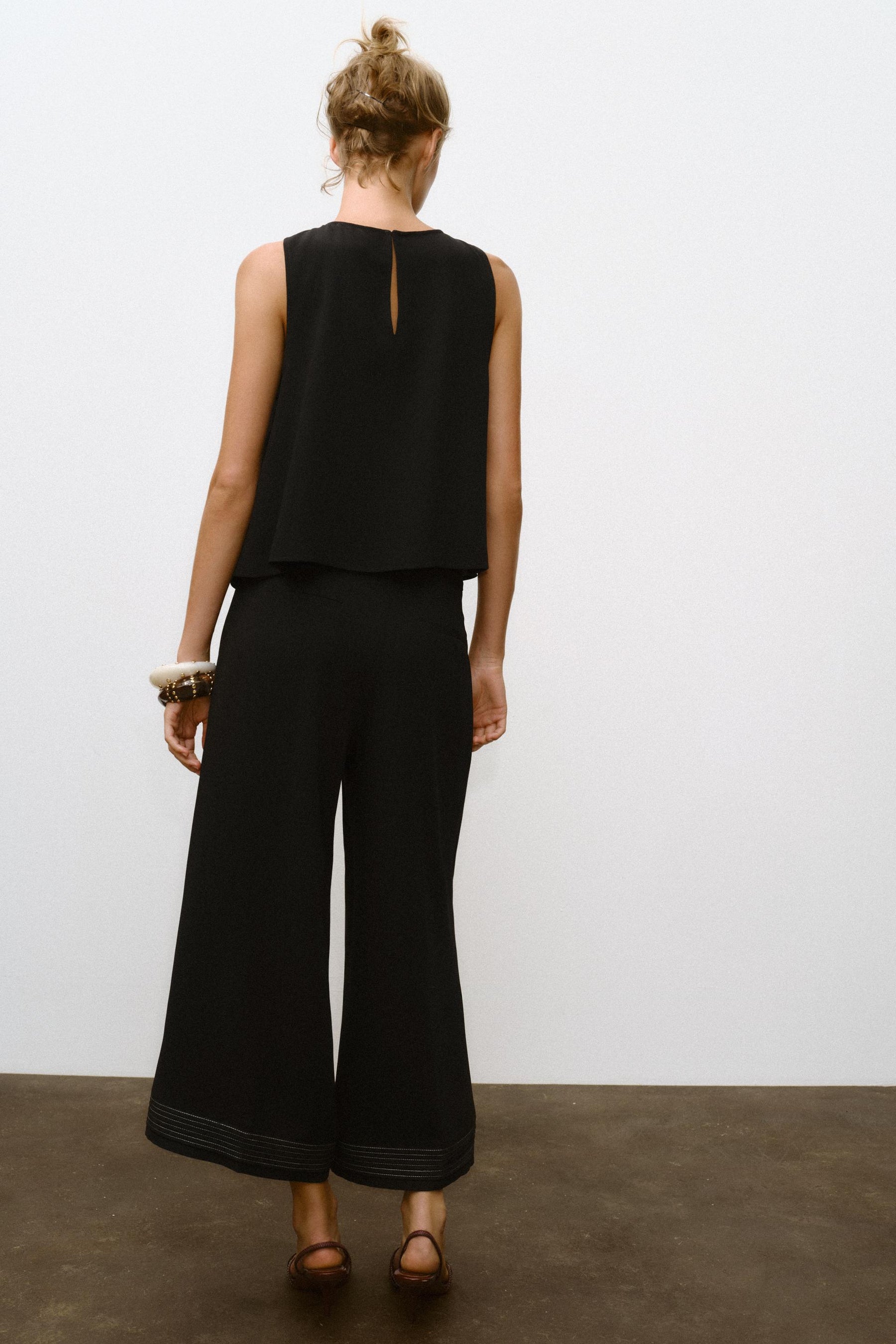 PLEATED CULOTTE TROUSERS