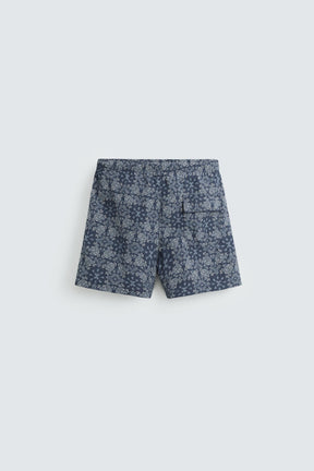 PAISLEY PRINTED MID-LENGTH SWIMMING TRUNKS - Image 2