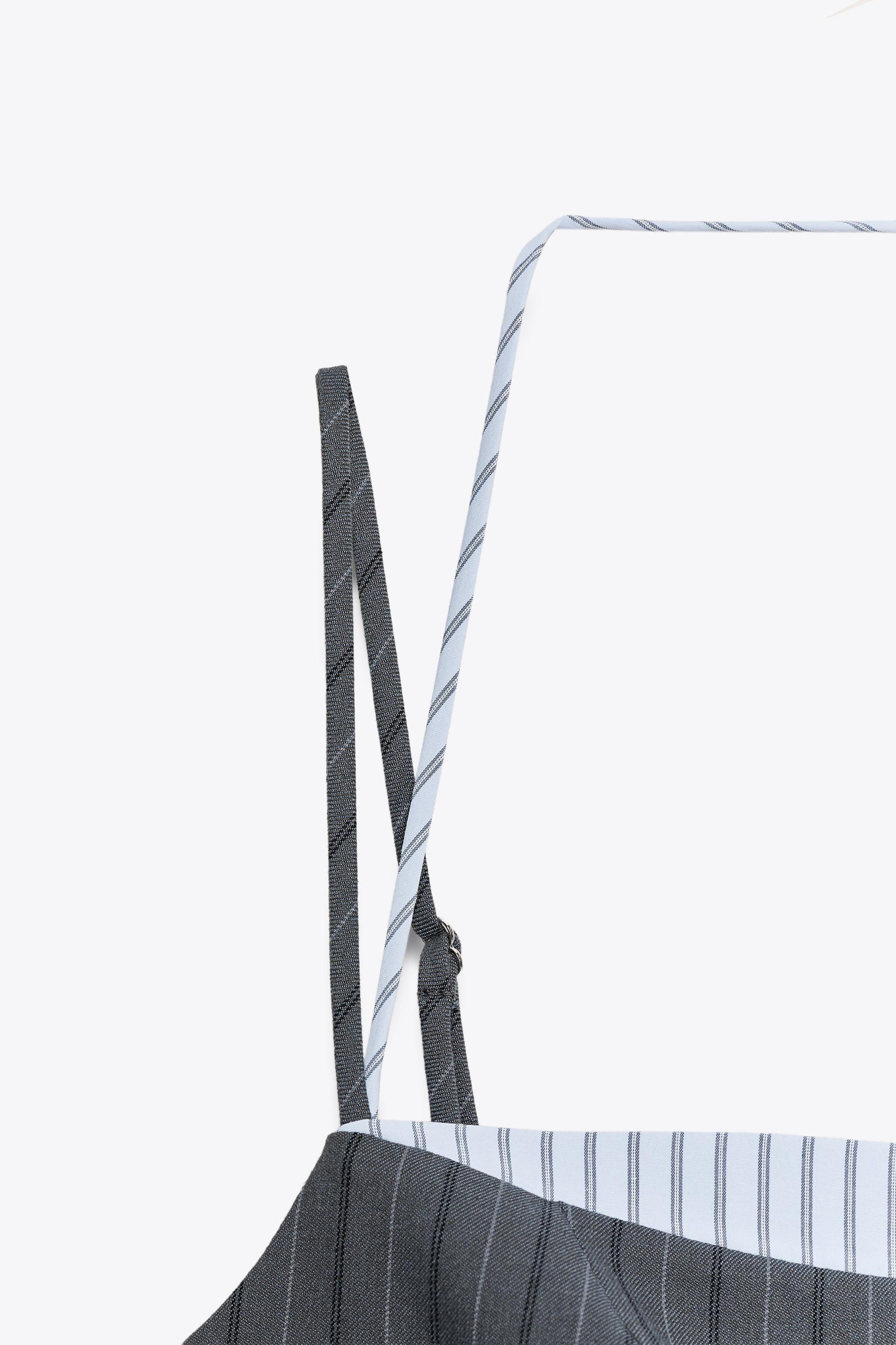 CONTRAST PINSTRIPE DRESS - Image 5