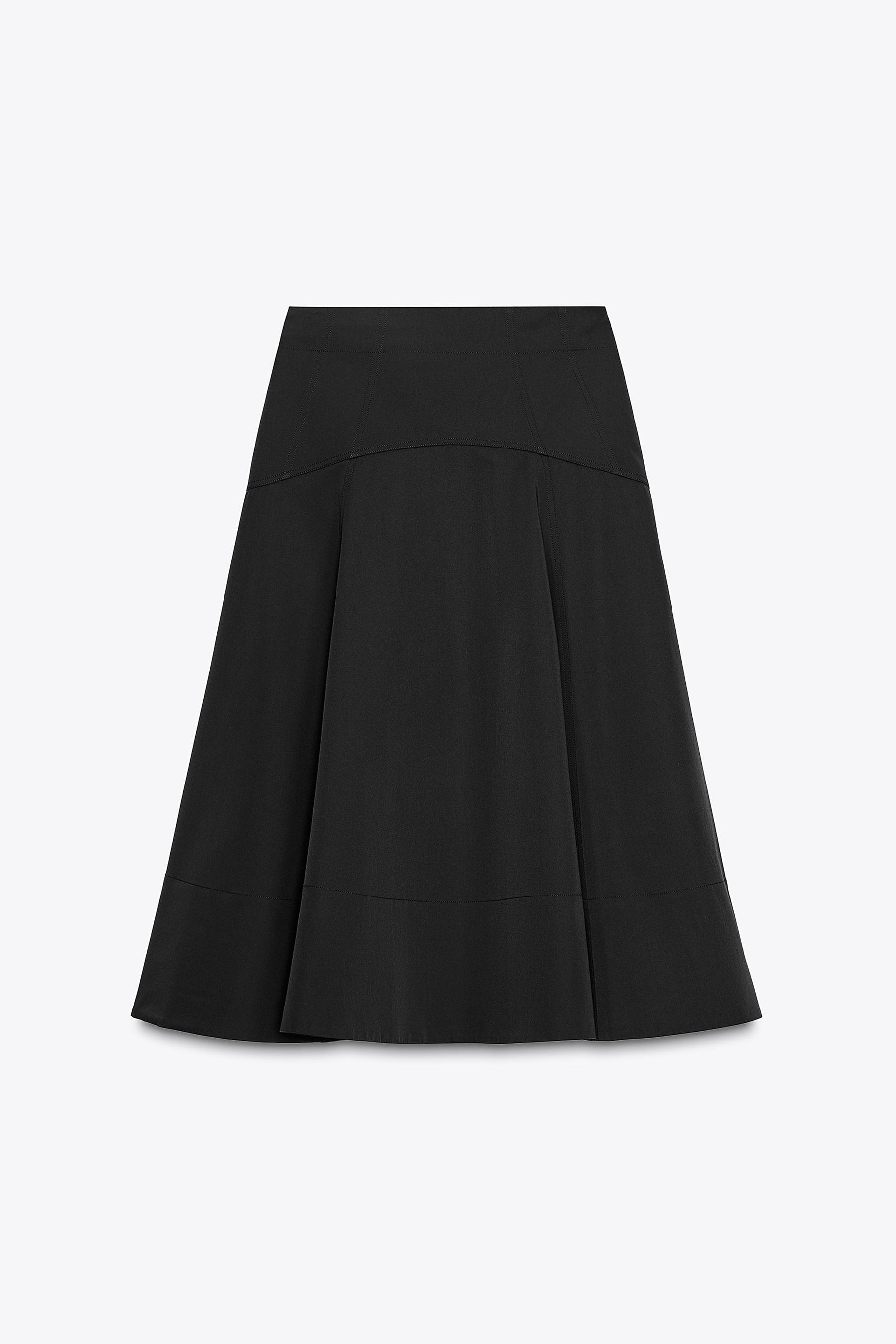 FLARED BELT SKIRT