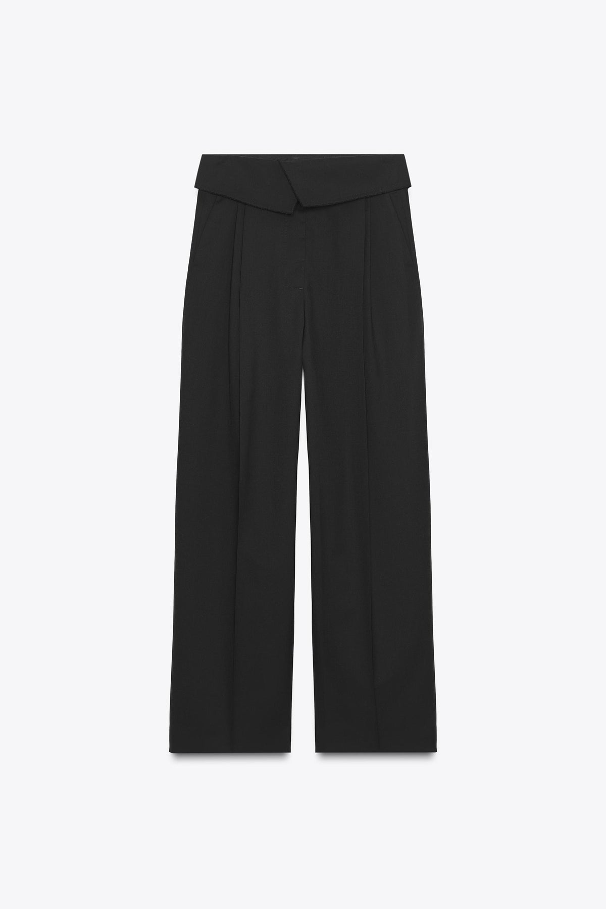 Wool Trousers with Turn-up