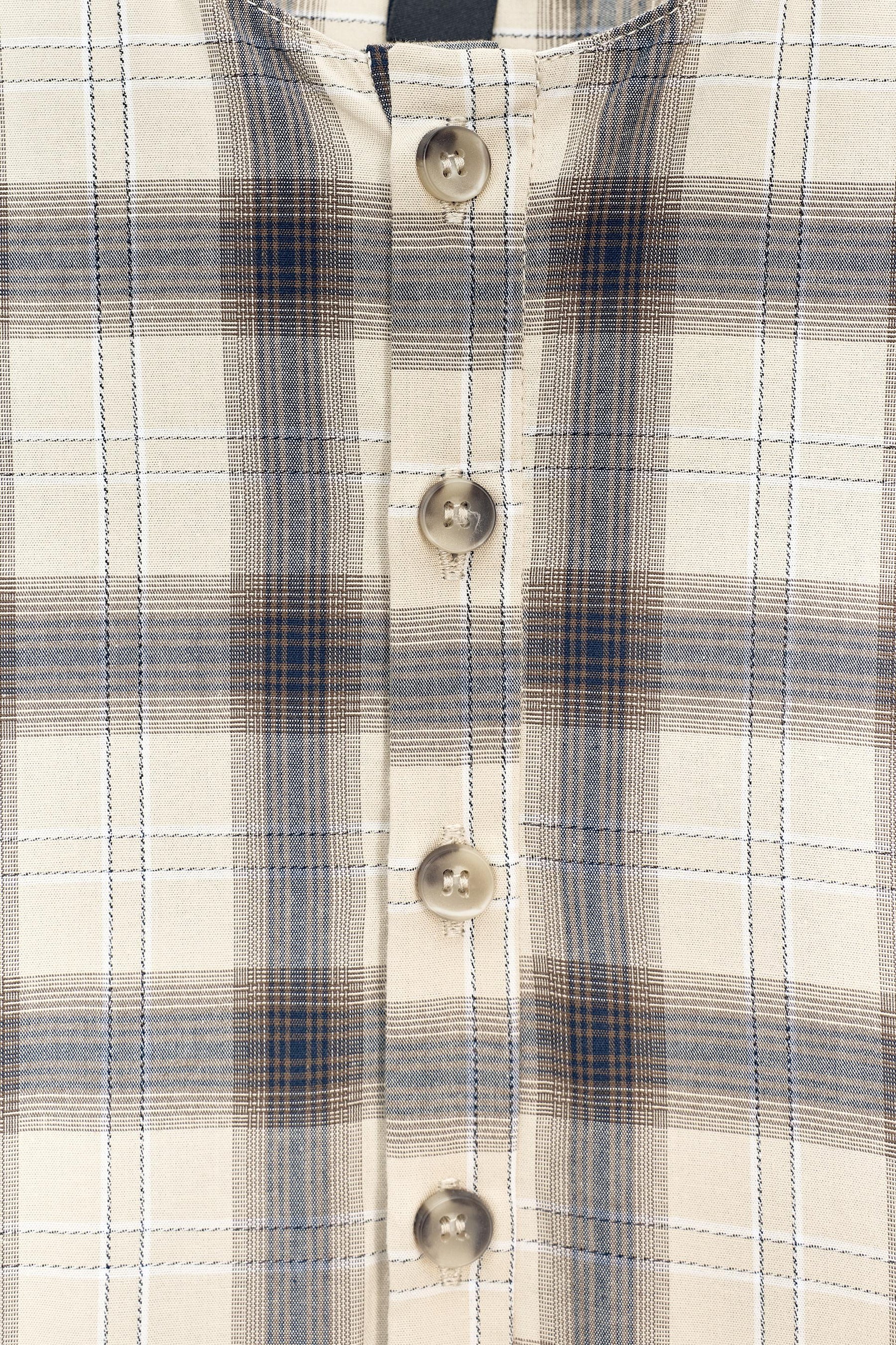 ZW COLLECTION CHECK SHIRT DRESS - Image 7