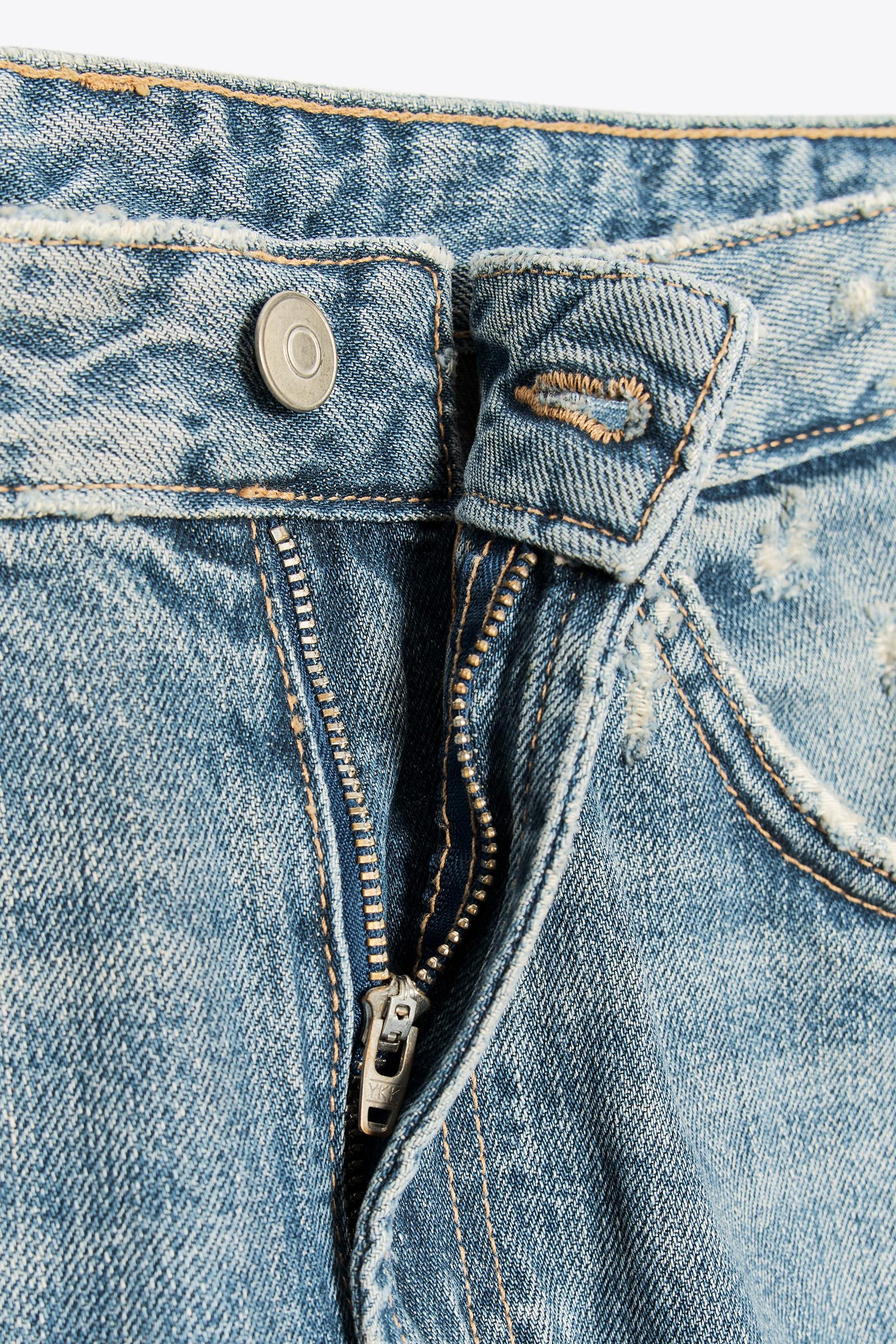 Baggy Folded Mid-Waist Jeans