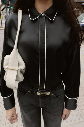 Oversized Satin Shirt