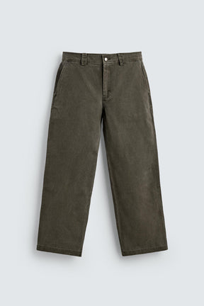 WASHED WIDE-LEG TROUSERS - Image 6
