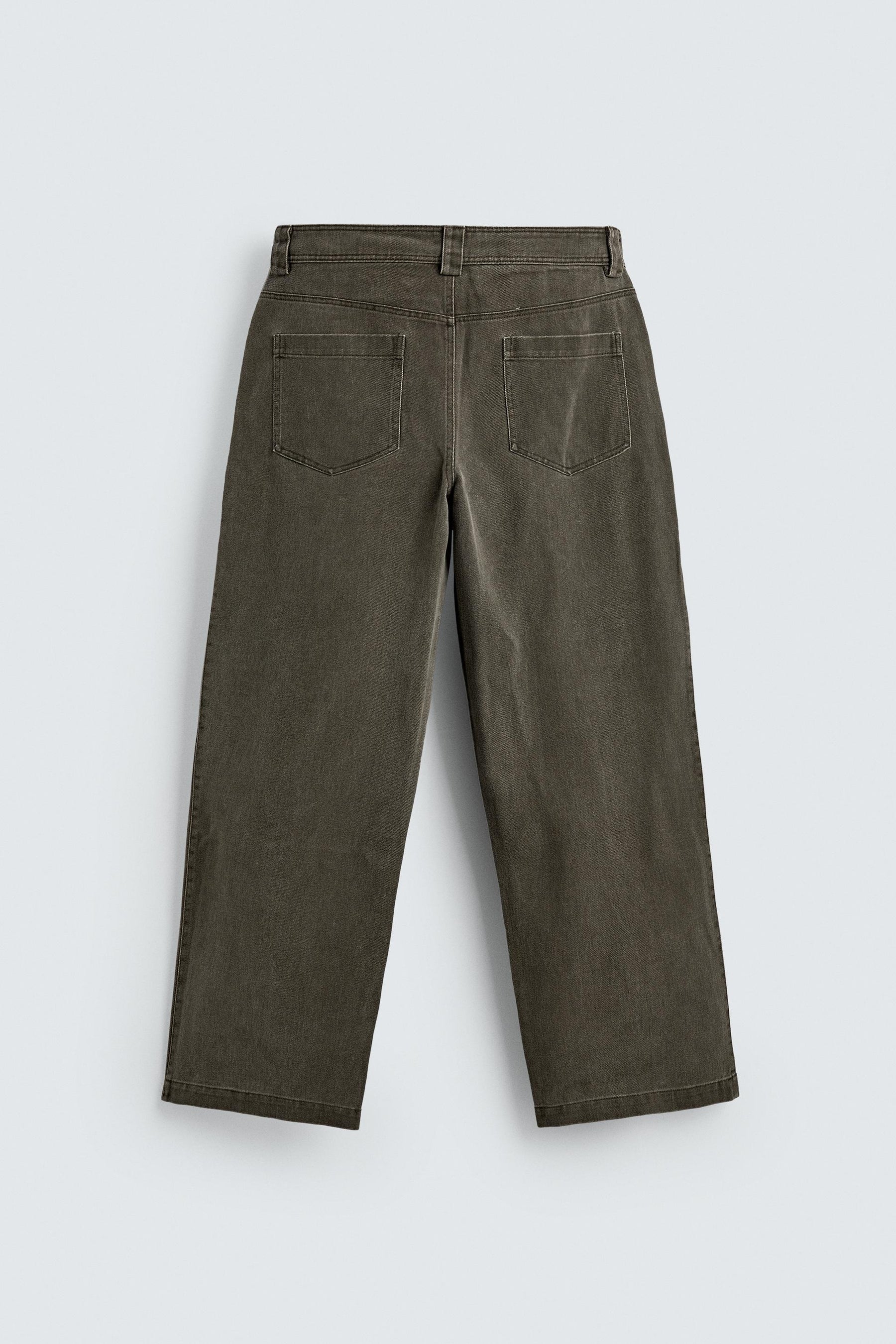 WASHED WIDE-LEG TROUSERS - Image 7