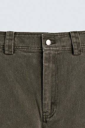 WASHED WIDE-LEG TROUSERS - Image 8