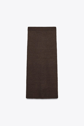 TEXTURED KNIT MAXI SKIRT - Image 7