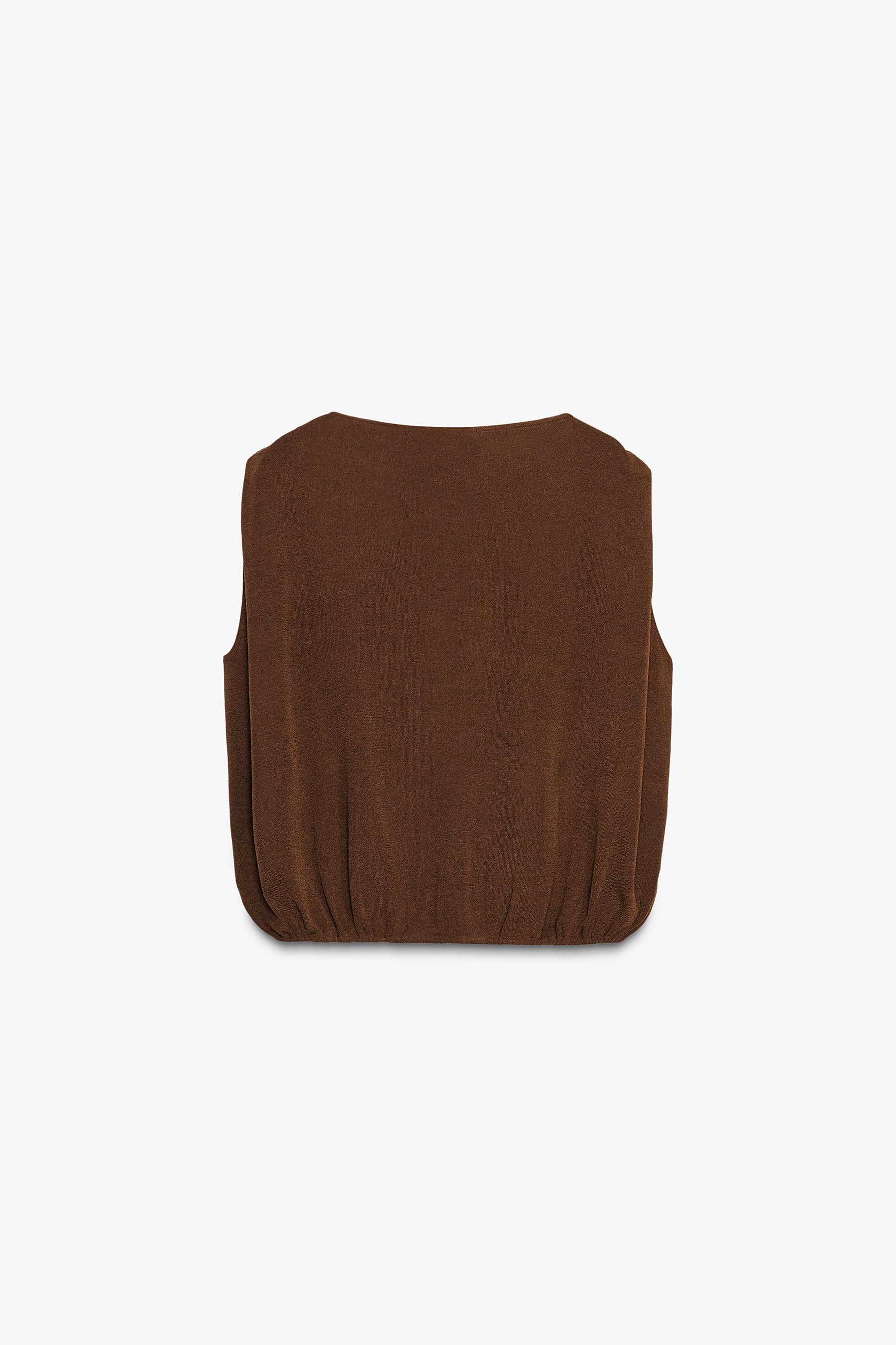 TOP WITH ELASTICATED HEM - Image 5